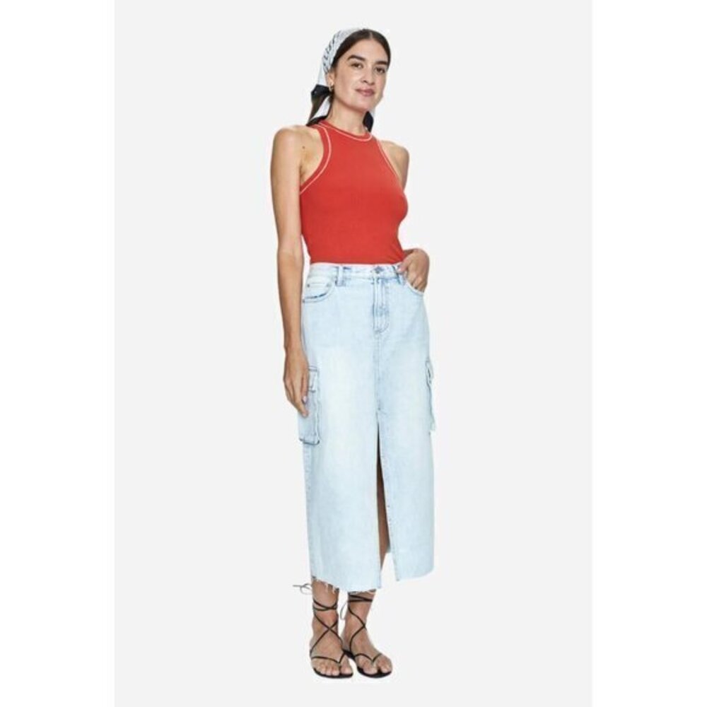 Pistola Mckayla Low Slung Cargo Skirt in Parasol NWT
